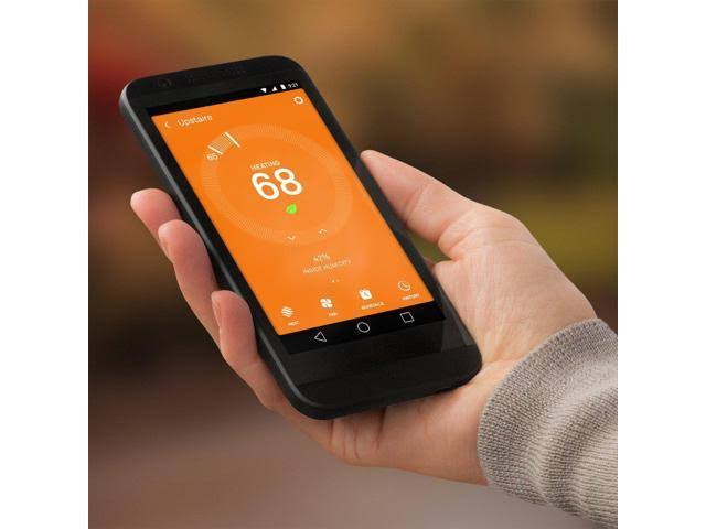 Black Learning Thermostat F6001