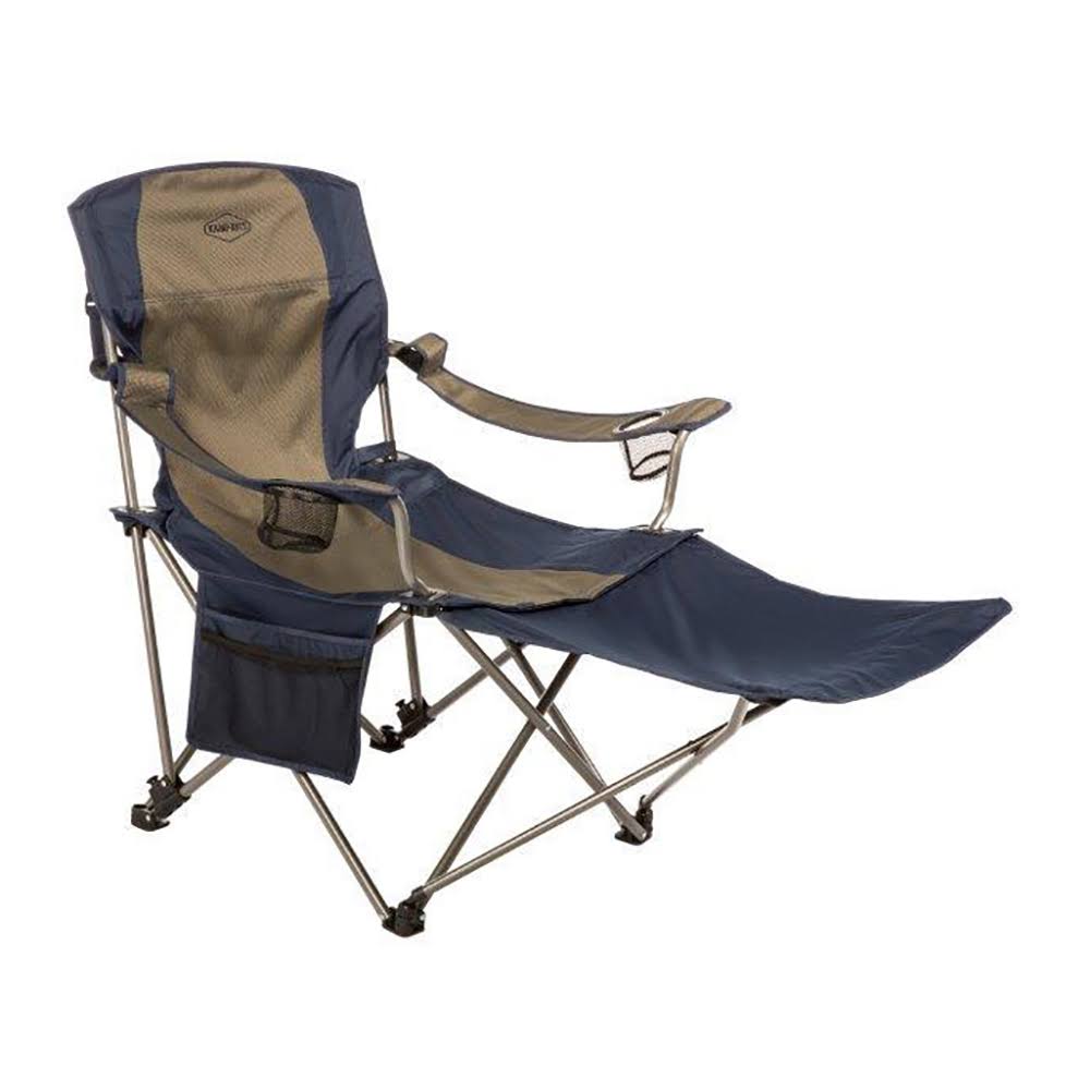 Folding Camping Chair with Footrest 2 Pack E106