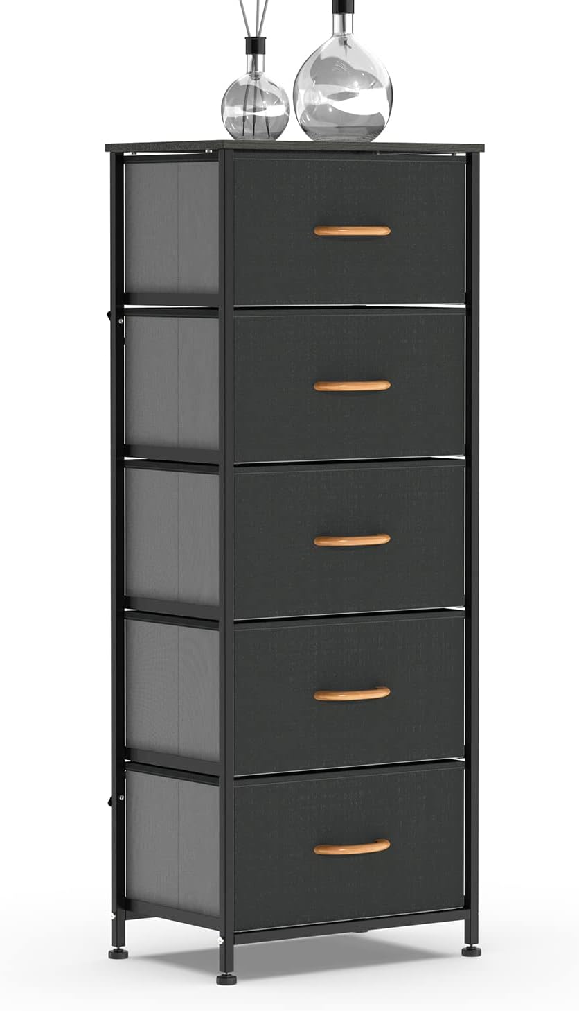 5 Drawer Fabric Dresser Tower E306799