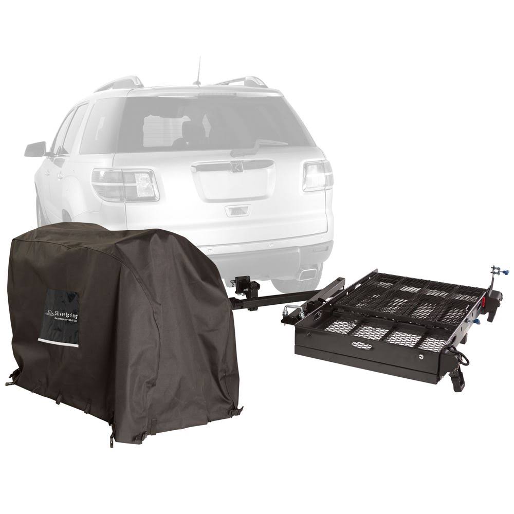 Hitch Carrier with Scooter Cover 500 lb I3736