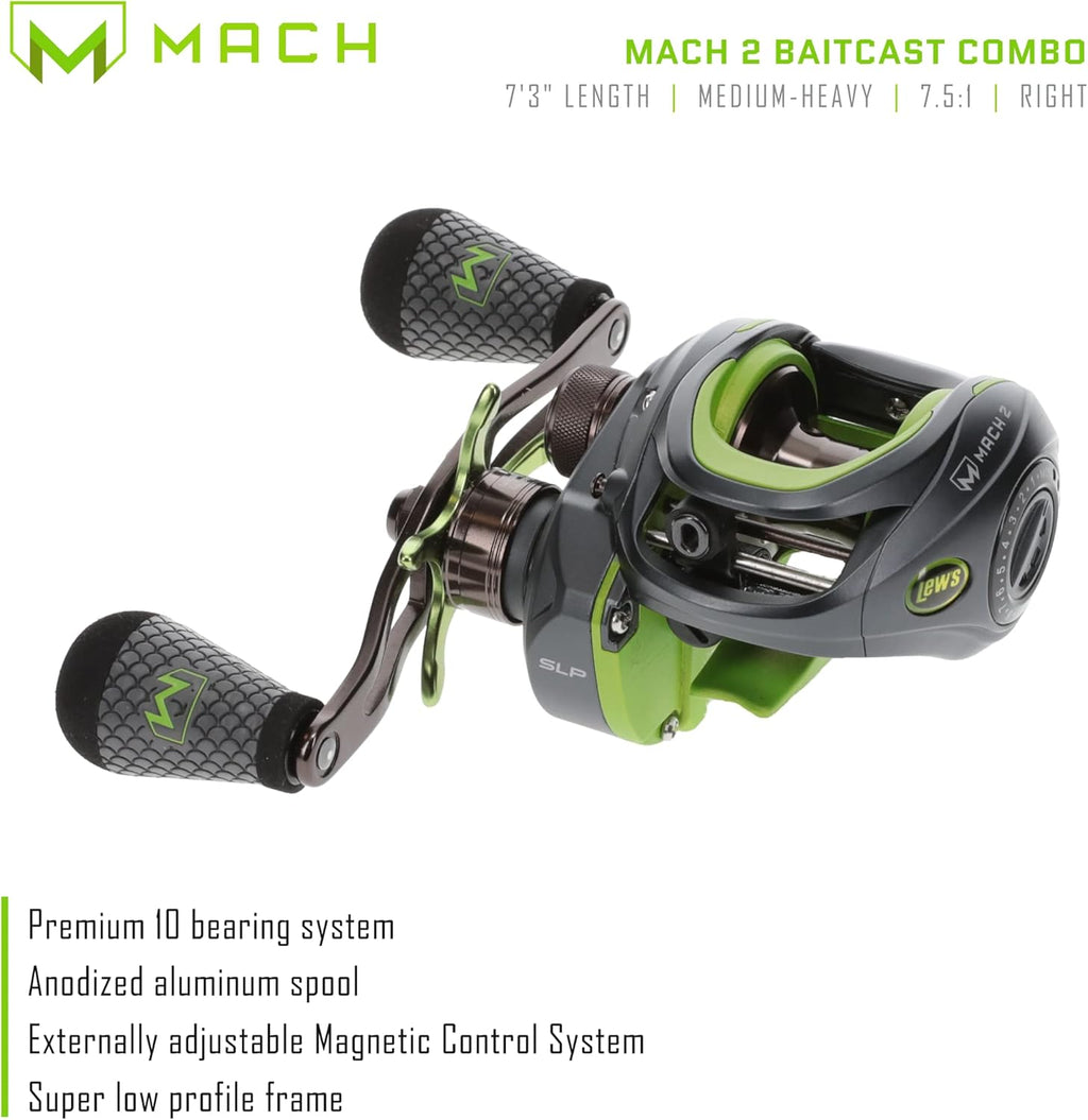7-Foot 3-Inch 1-Piece IM8 Graphite Fishing Rod and Casting Reel Combo J54212