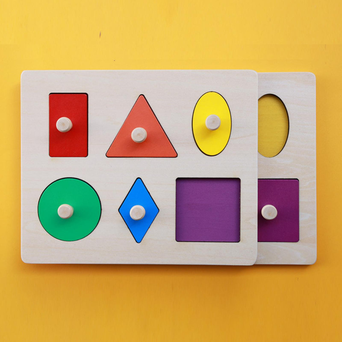Wooden Shape Puzzles Educational Toy W120