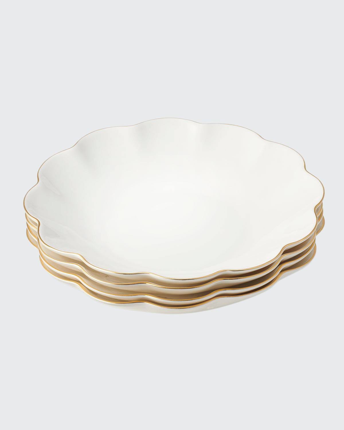 Scalloped Appetizer Plate Set of 4 K438