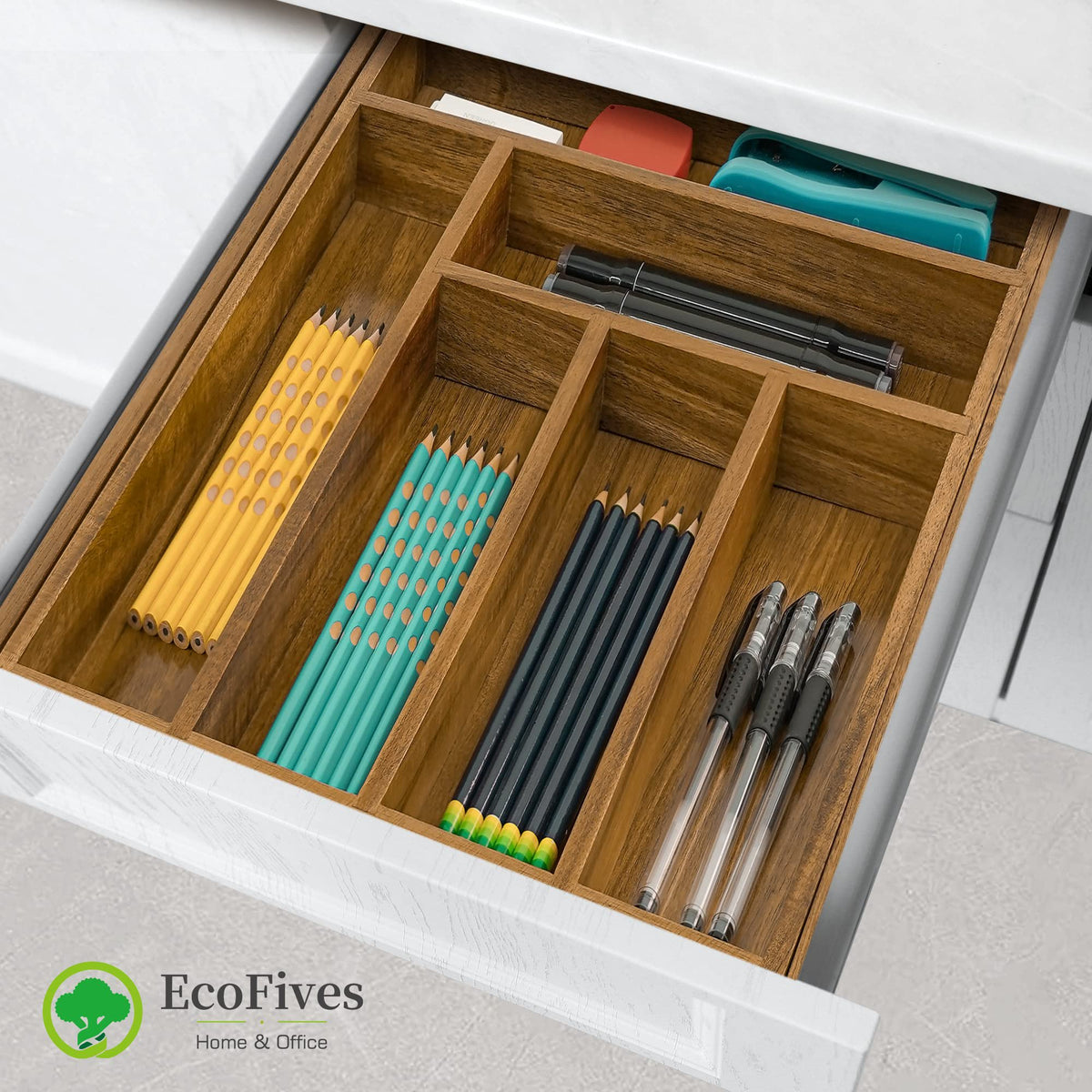 Acacia 8 Compartment Cutlery Tray Organizer Q328
