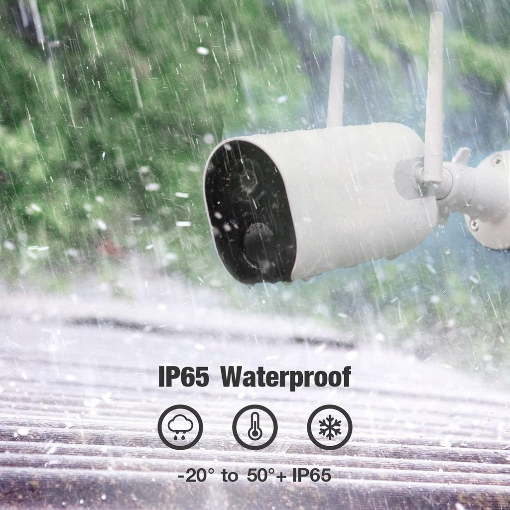 1080P Battery Powered Outdoor Security Camera with Night Vision Q824386