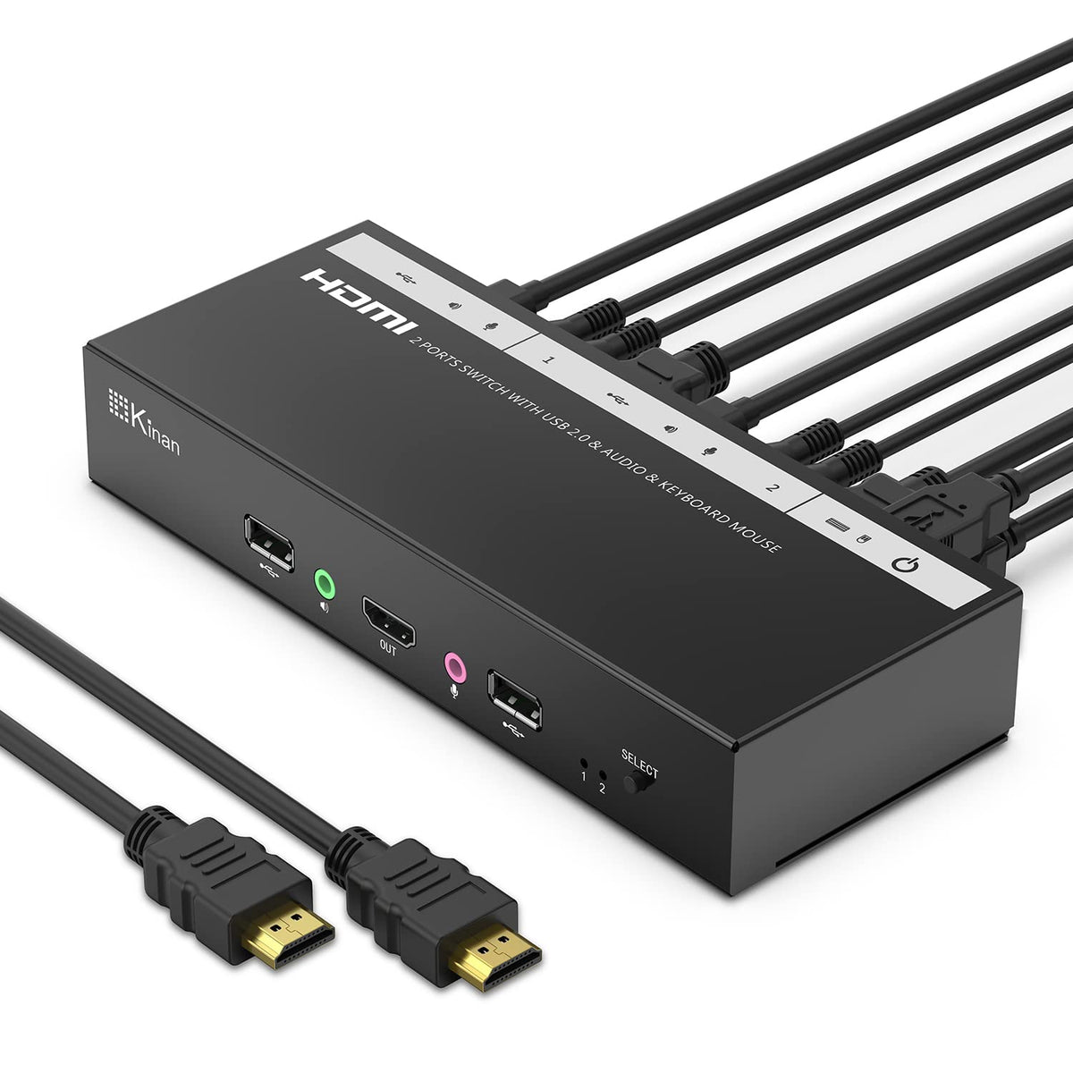 2 Port DVI KVM Switch with Cables D83967