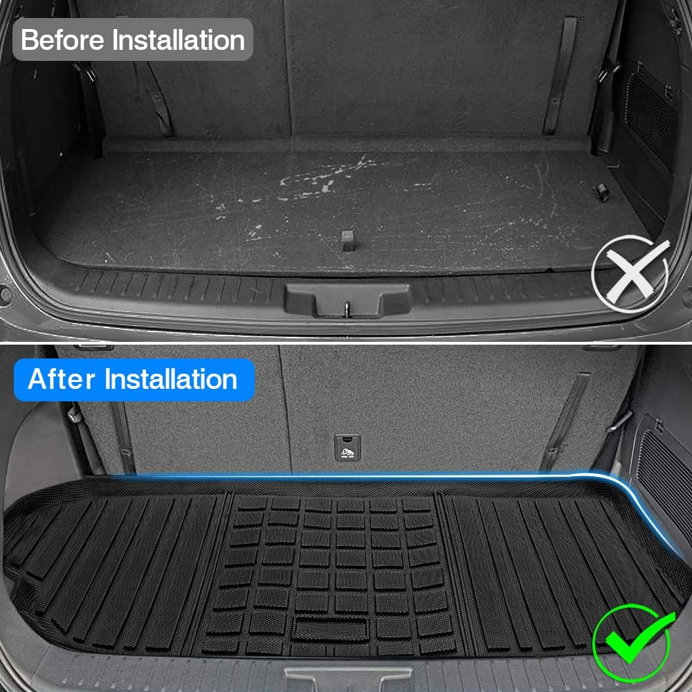 Black All Weather Cargo Liner Trunk Floor Mat S900