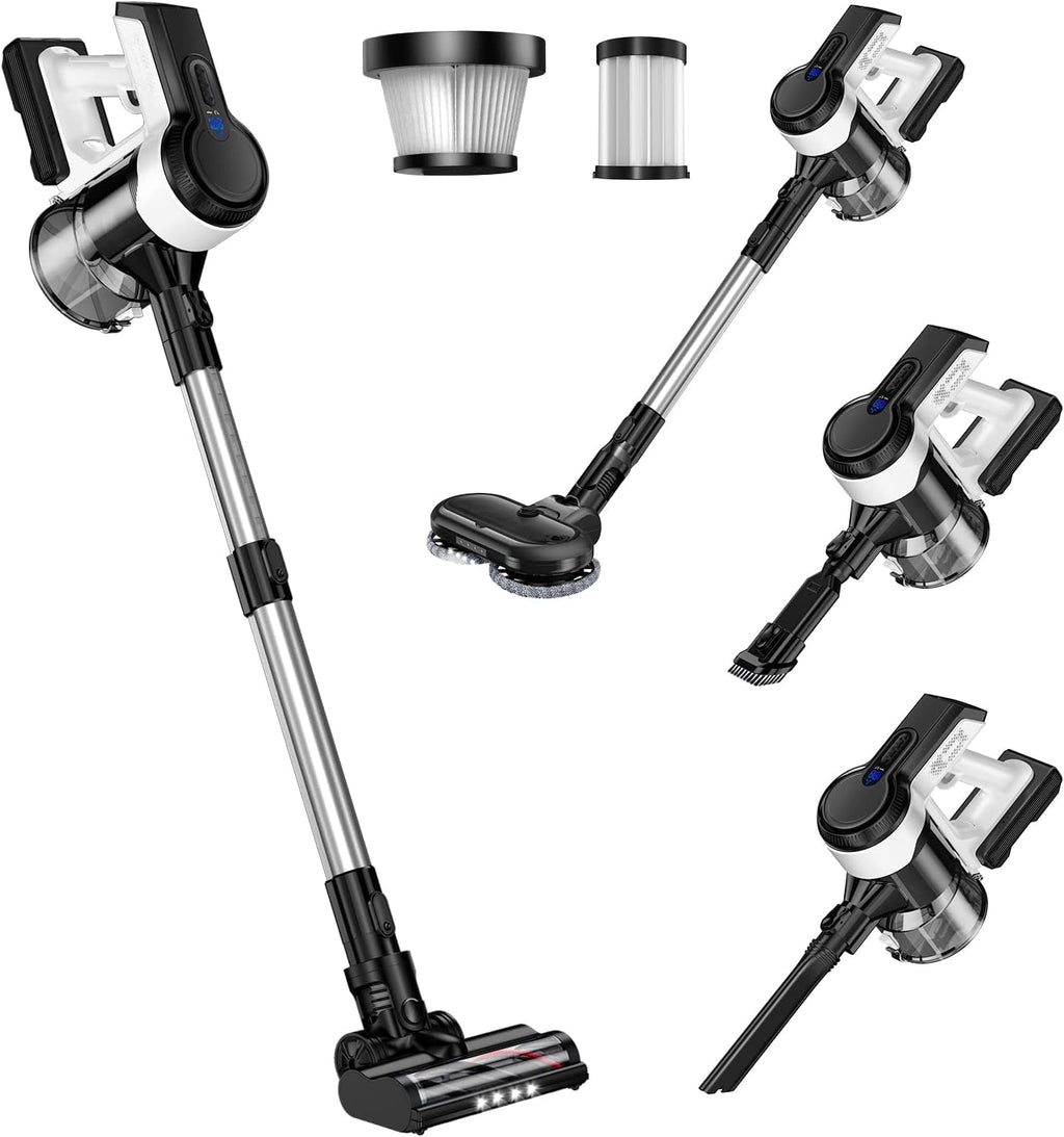 Cordless Vacuum Cleaner 26Kpa Lightweight Handheld Stick Vacuum with Electric Mop D91421
