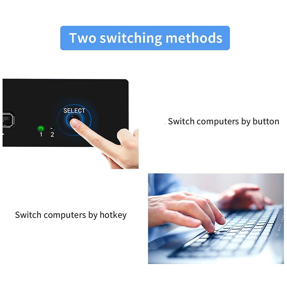 2 Port DVI KVM Switch with Cables D83967
