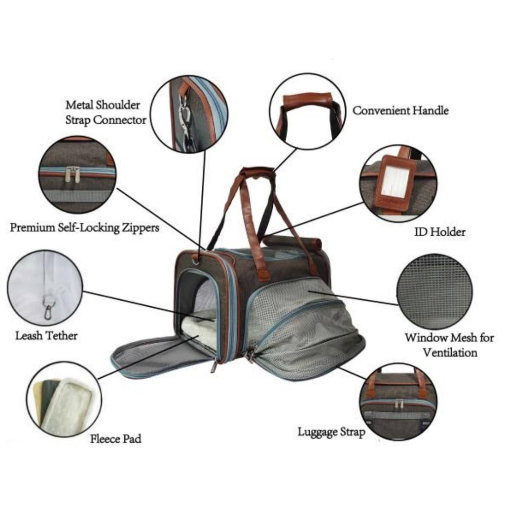 Double Expandable Pet Carrier B257