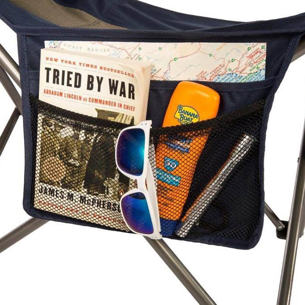 Folding Camping Chair with Footrest 2 Pack E106