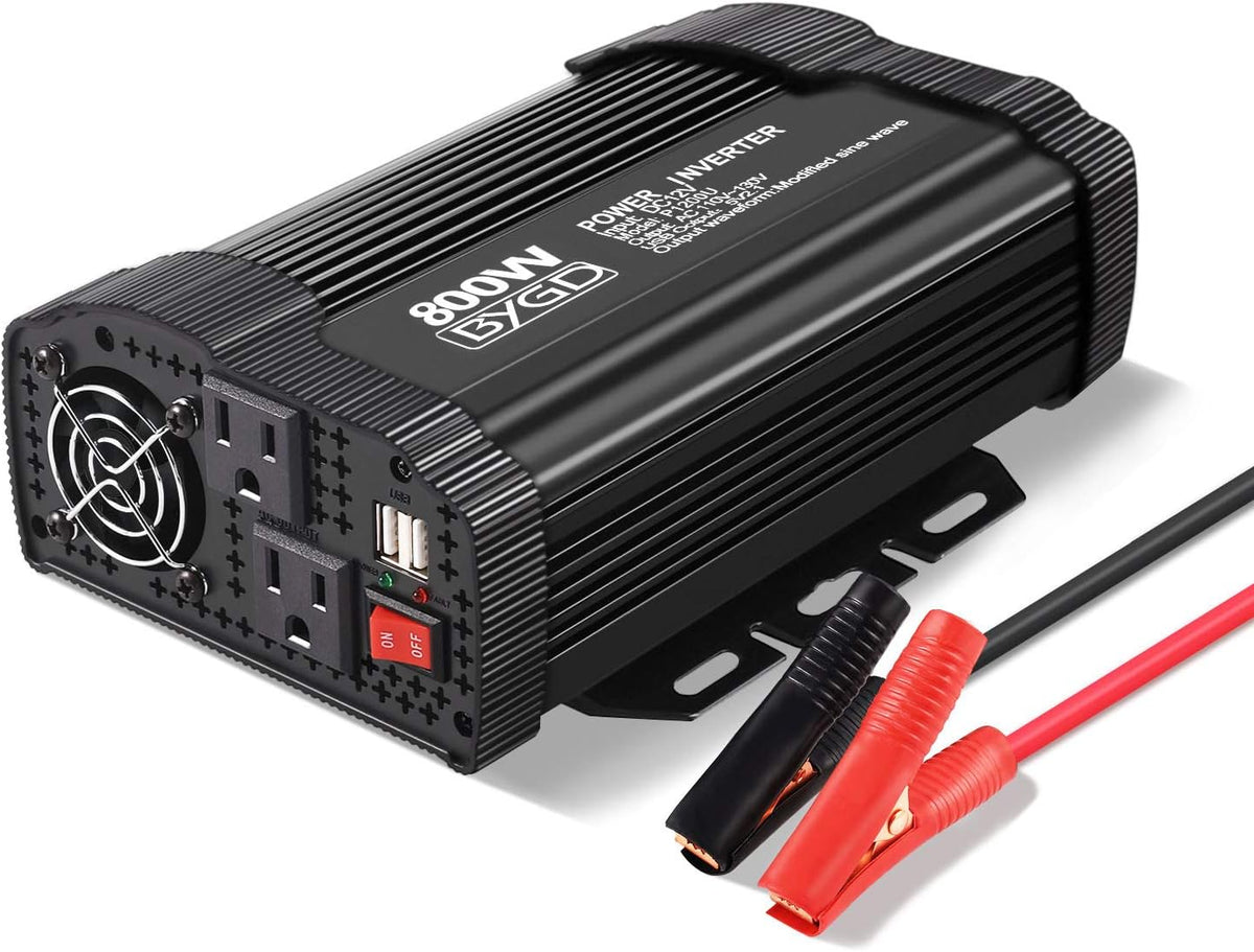 2000W Power Inverter 12V to 110V Modified Sine Wave with 4 AC Outlets N906