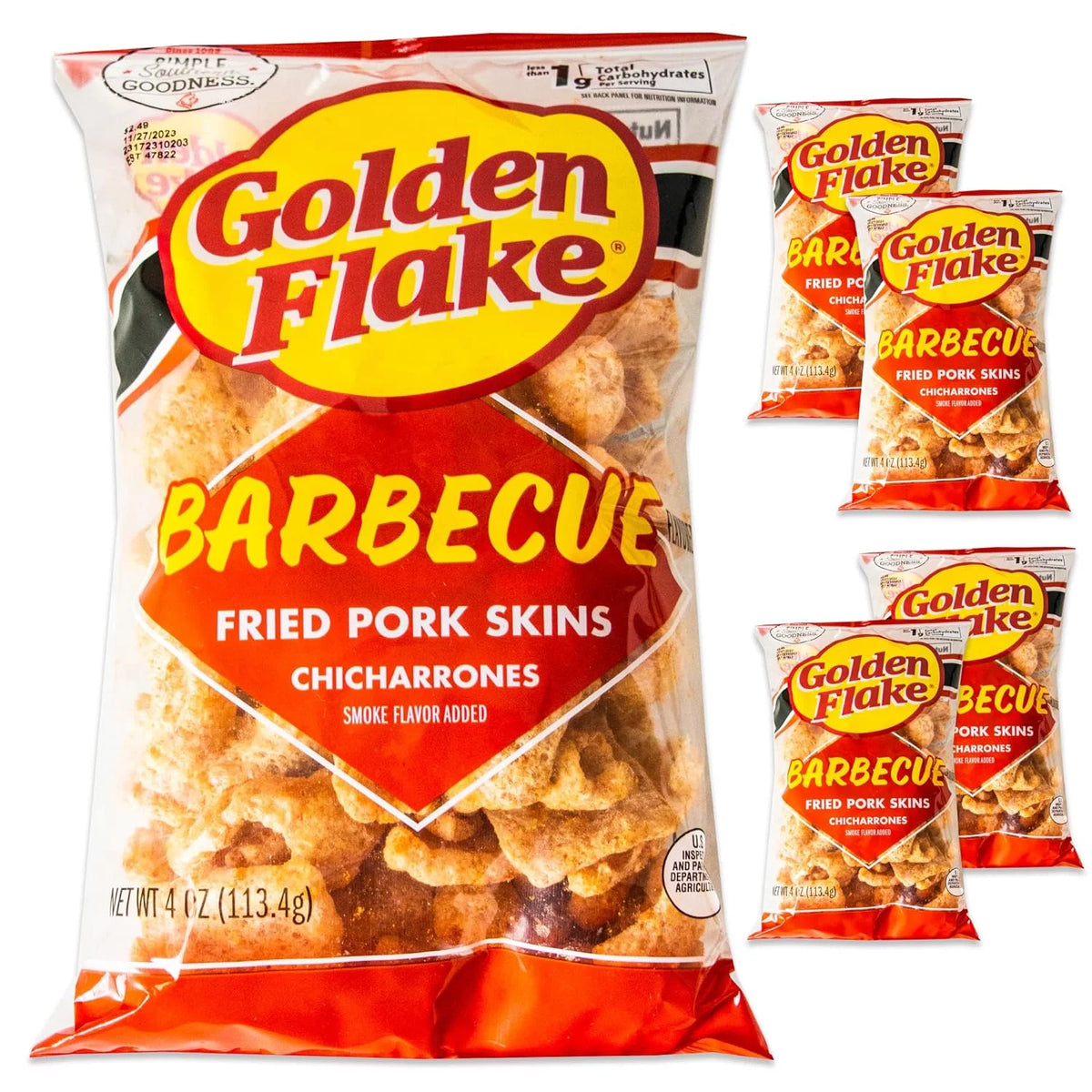 4 Oz Bags BBQ Pork Rinds R362443