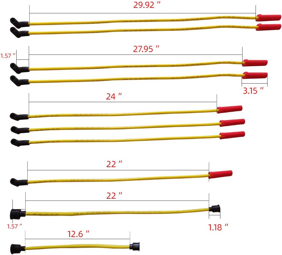 HEI Ignition Distributor with Cap & Rotor and Spark Plug Wire Set J759418