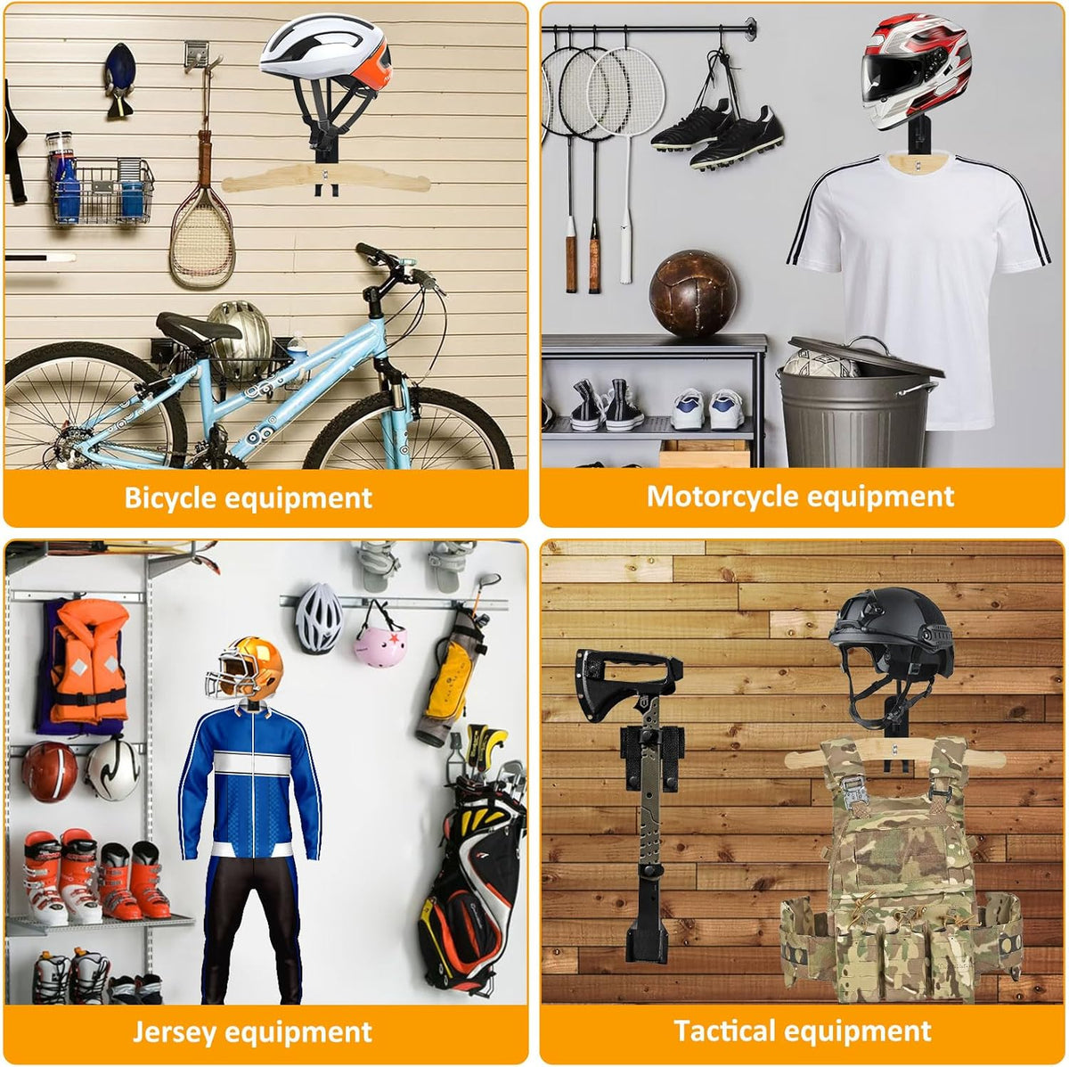 Heavy Duty Steel Helmet Wall Mount F3215