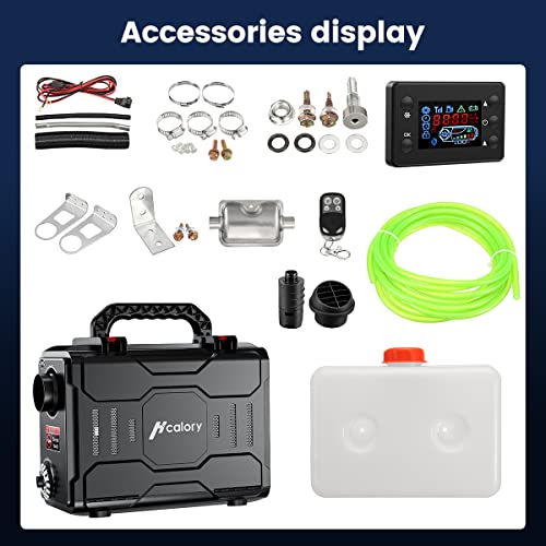 12V Portable Diesel Air Heater 5KW with Bluetooth APP Control and LCD Monitor E8306