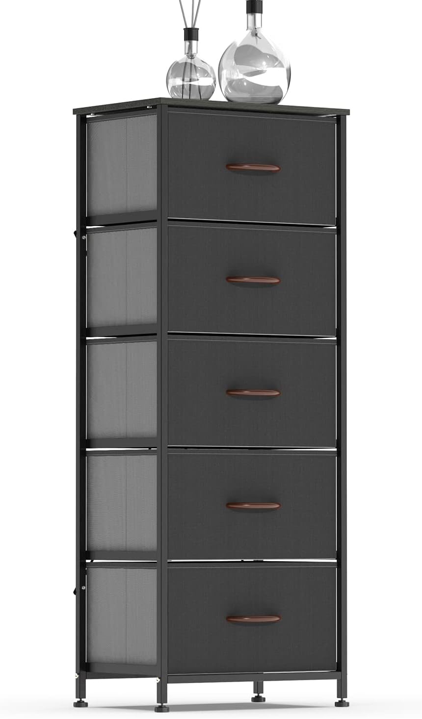 5 Drawer Fabric Dresser Tower E306799