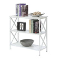 3 Tier White Wood Bookcase H71173