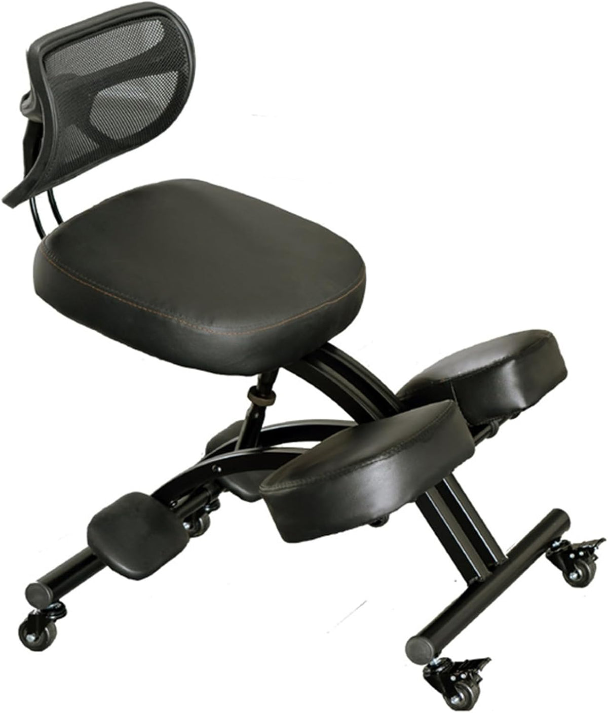 Black Ergonomic Kneeling Chair with Backrest N524677