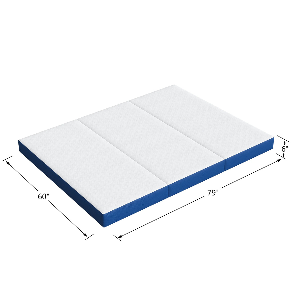 Twin Size Memory Foam Tri-Fold Mattress E619502