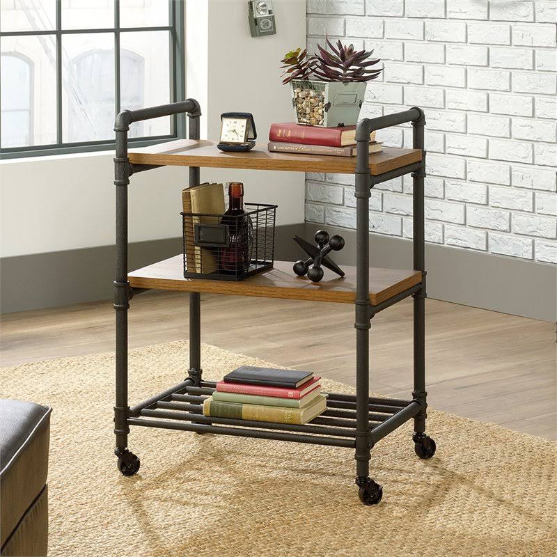 Checked Oak Multi-Purpose Cart X811584