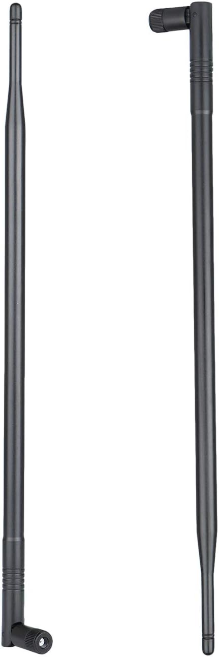 2X 10dBi Dual Band Omni Directional Antenna 2.4Ghz/5Ghz with RP-SMA Male Connector E457