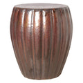 Metallic Brown Garden Stool H4459