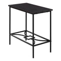 Dark Taupe Black MDF Metal Accent Table V2793
