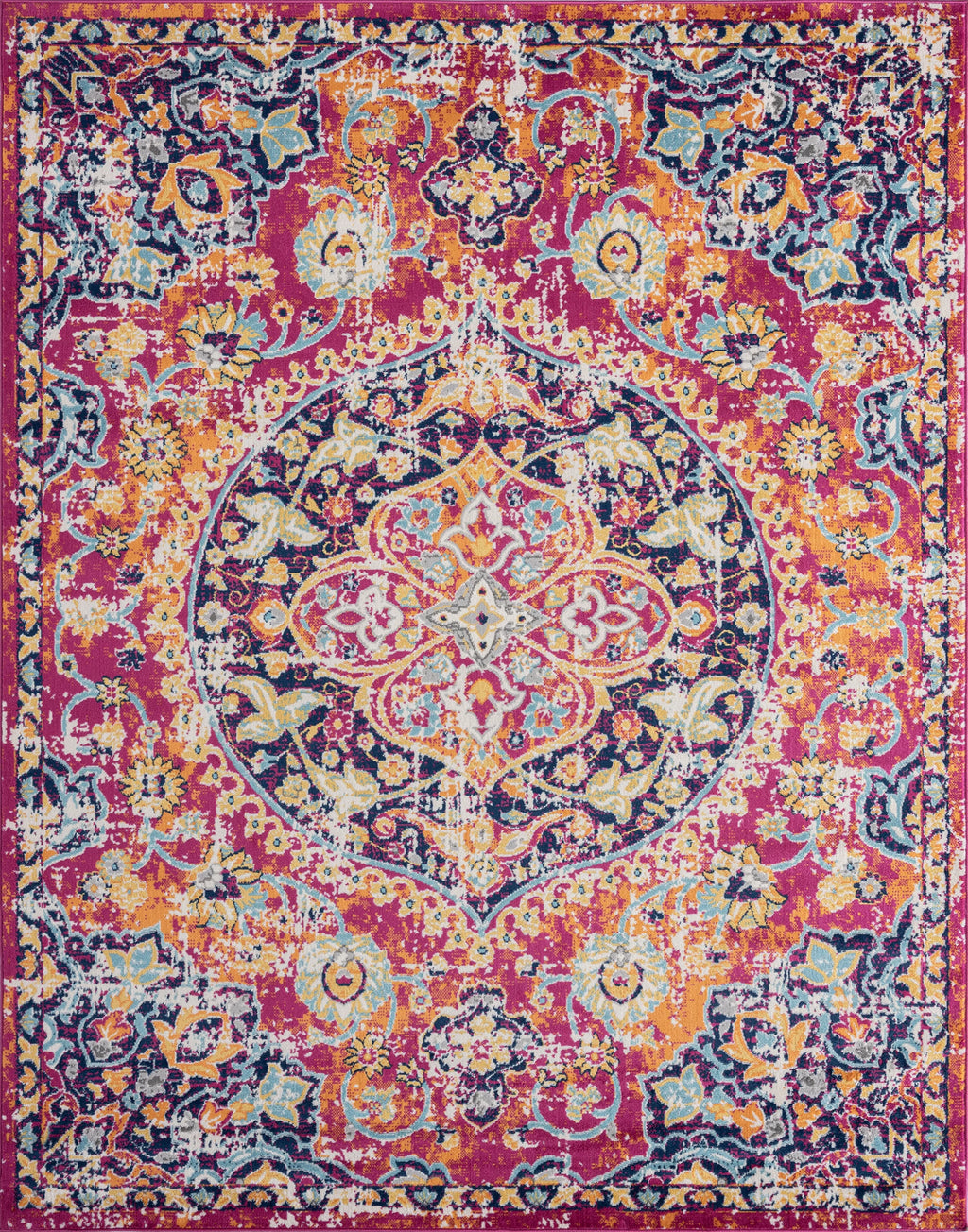 5x8 Medallion Area Rug N611136