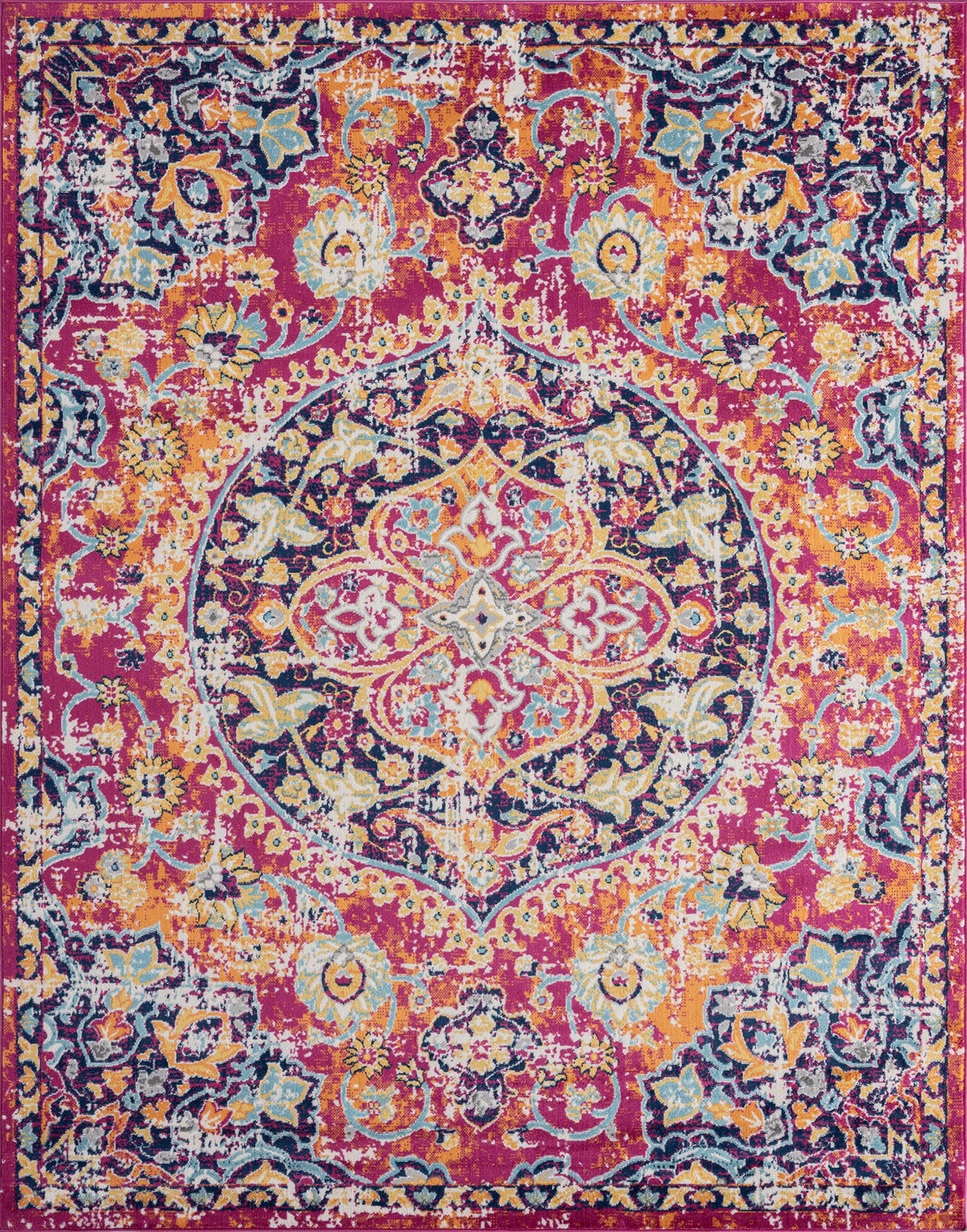 5x8 Medallion Area Rug N611136