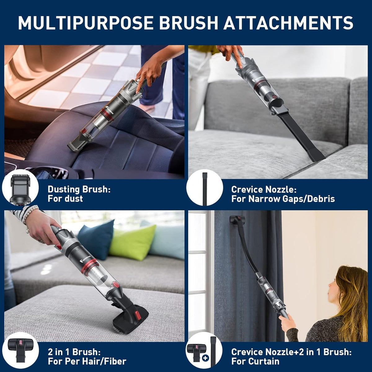Cordless Handheld Vacuum Cleaner, Pack of 2 F144915