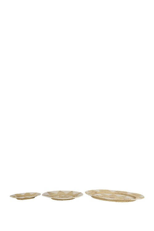 Set of 3 Wicker Wall Decor Trays W90090