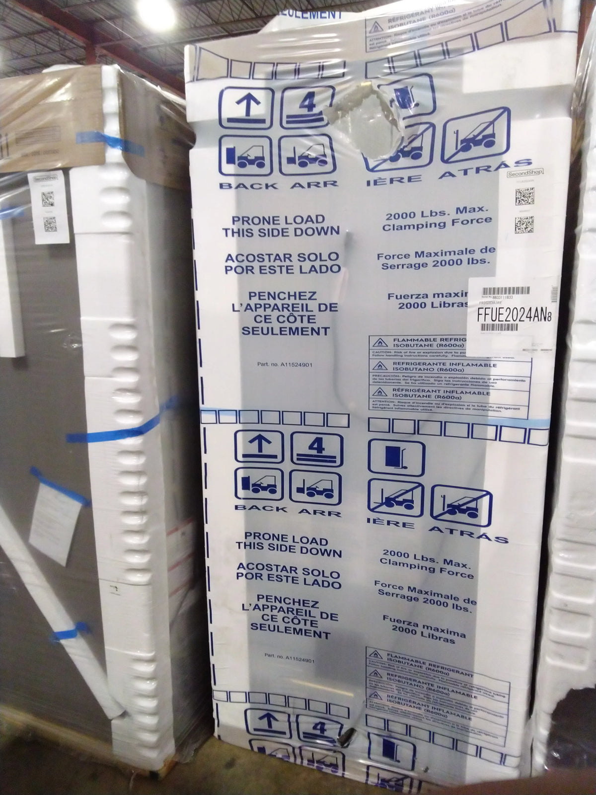 20 Cu Ft Upright Freezer with Auto-Close Doors H74462