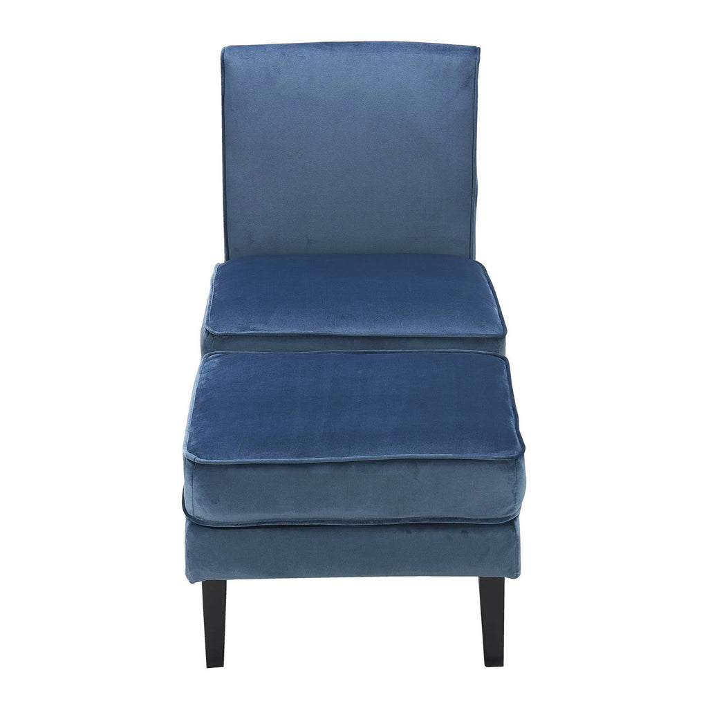 Cobalt Chair with Ottoman L8923