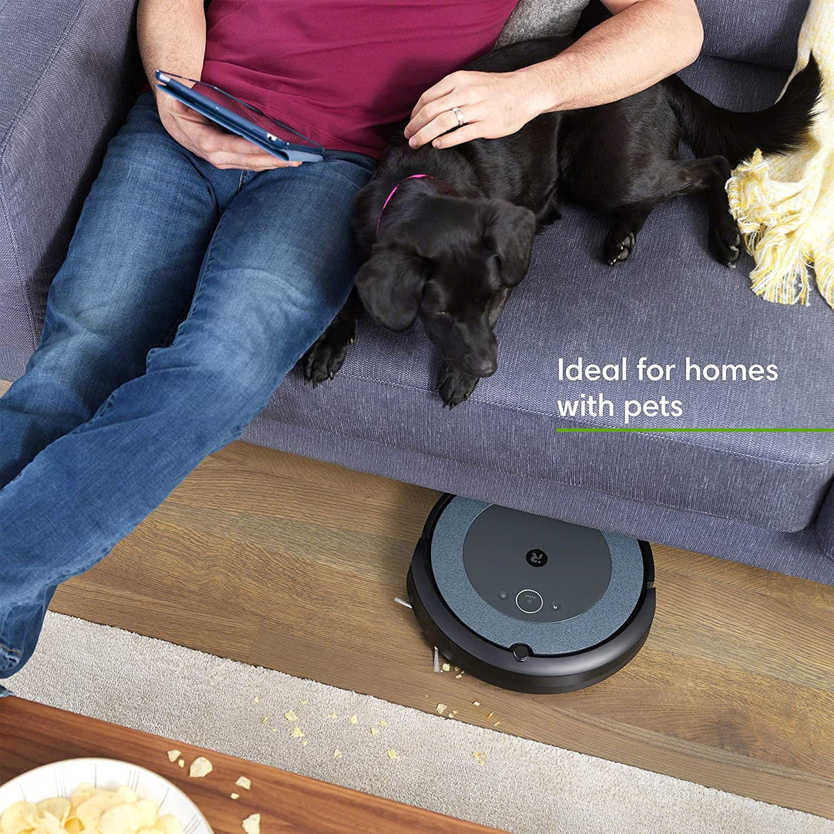 Robot Vacuum with Automatic Dirt Disposal W12163