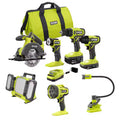 18V Cordless 4-Tool Combo Kit with Battery and Charger U9872