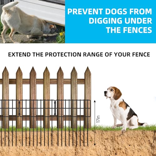 25 Panels 17in x 27ft Rustproof Metal Garden Fencing Animal Barrier C3156