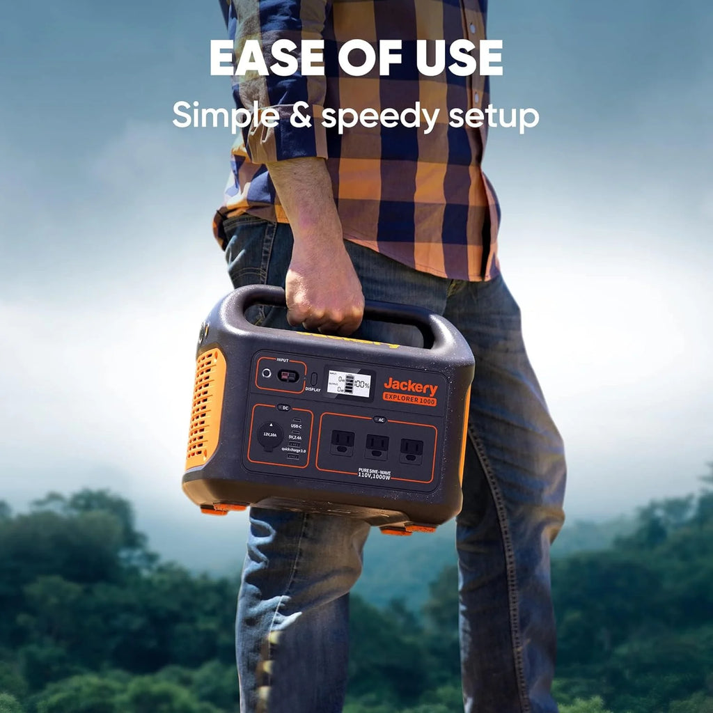 1002Wh Portable Power Station with 100W Solar Panels X647