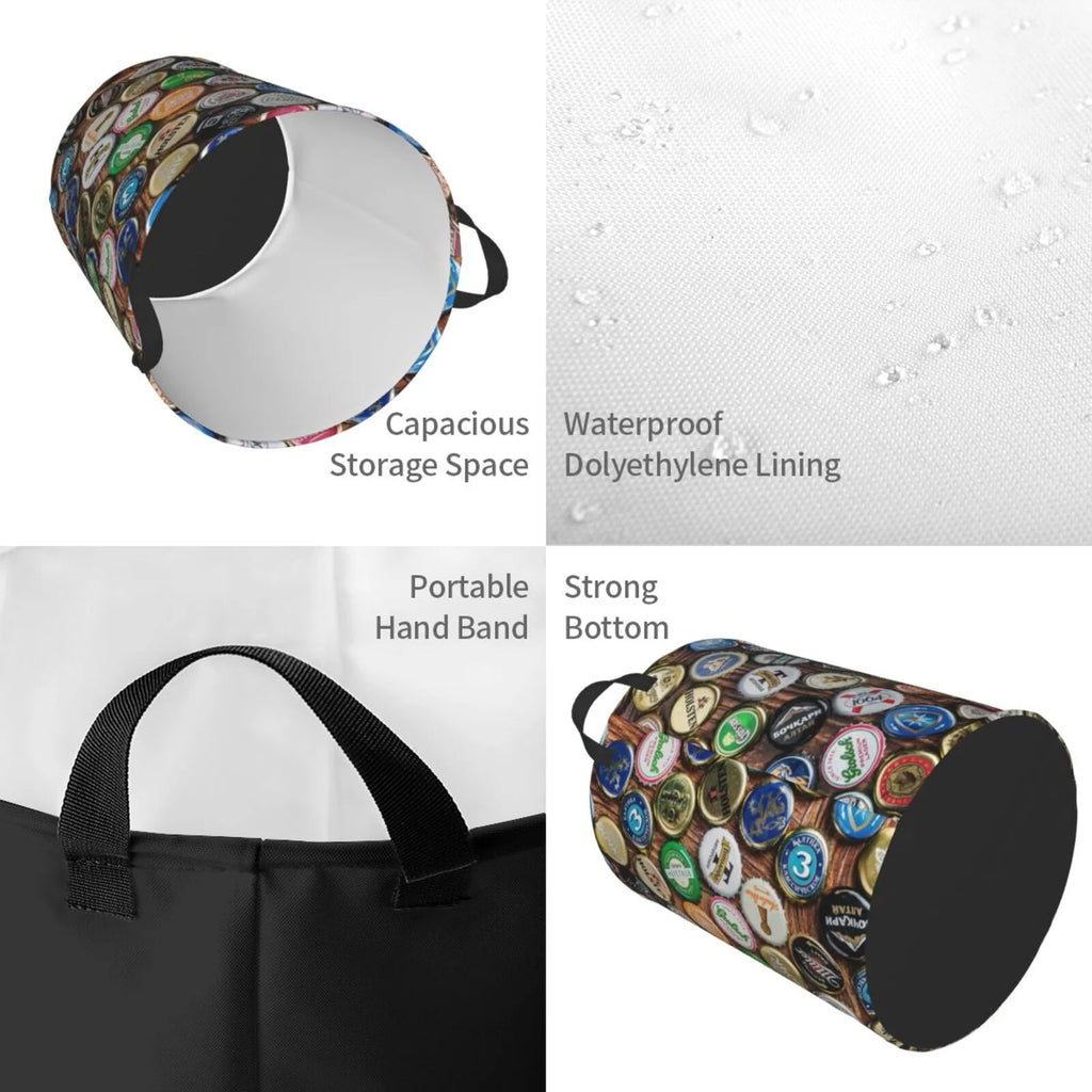 Round Collapsible Waterproof Laundry Hamper C80237