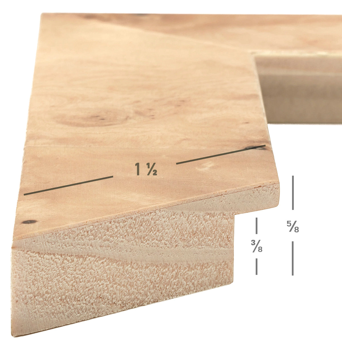 5x7 inch Natural Wood Picture Frame L48061
