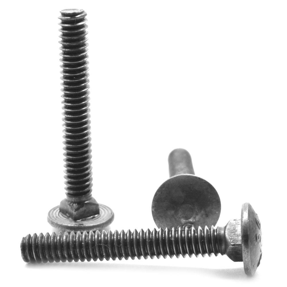 1/2x22-13 x 28x226x22THD Coarse Thread A307 Grade A Carriage Bolt Low Carbon Steel Plain Finish Pk 35 H5458