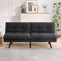 Faux Leather Memory Foam Convertible Futon Sofa Bed X671