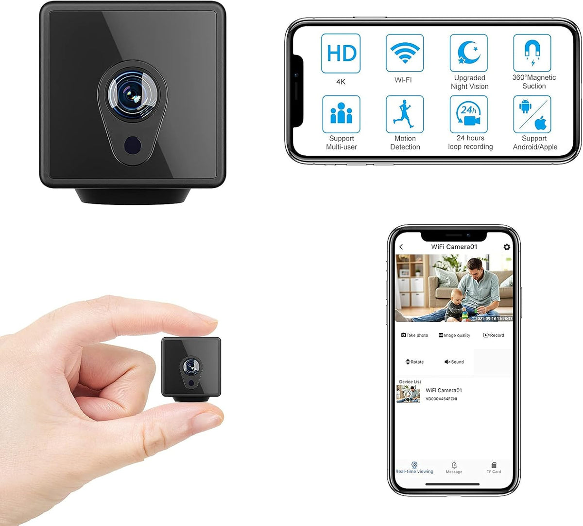 1080P Wireless Security Camera Pack of 2 W3263
