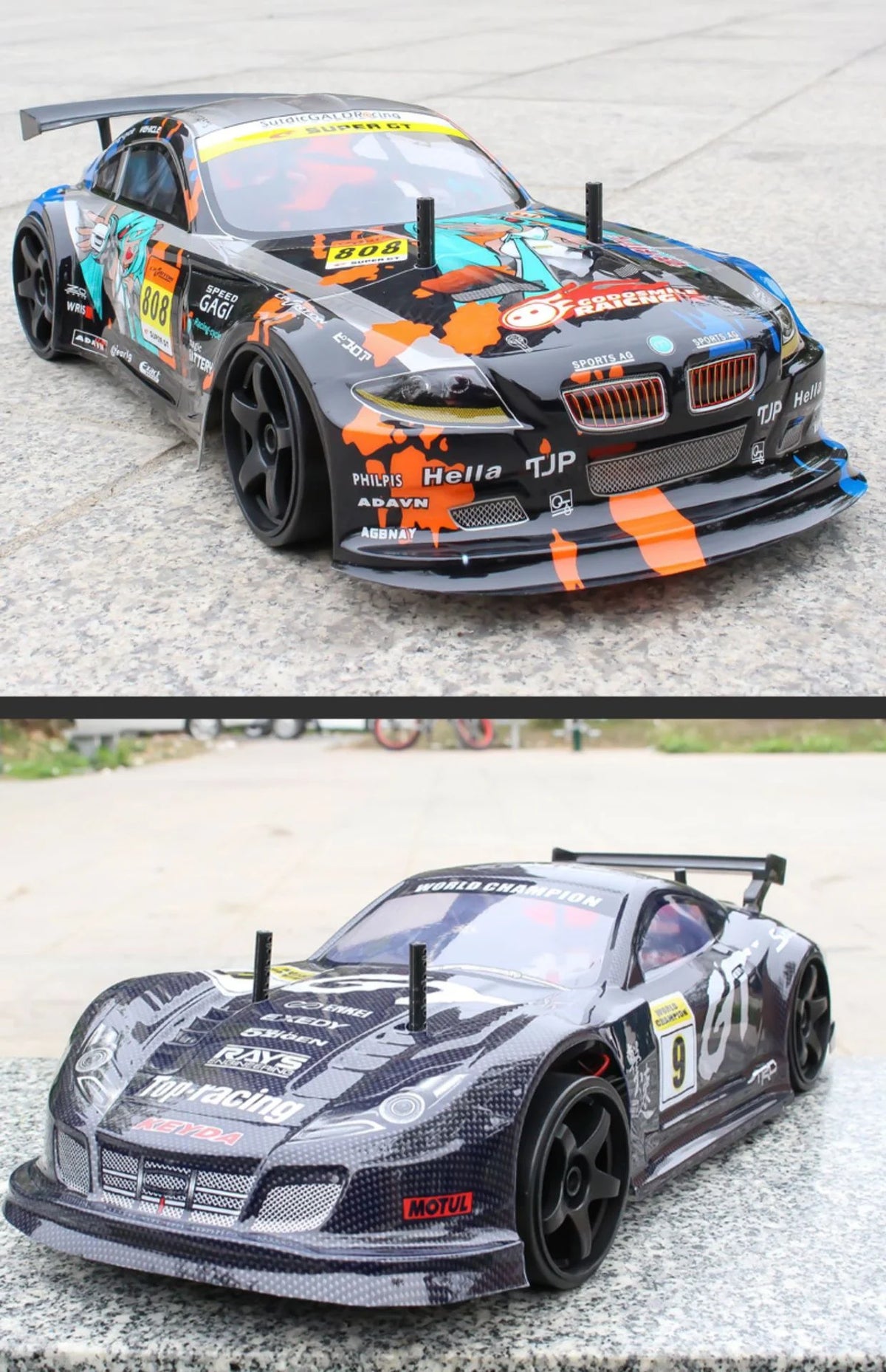 1:10 Scale 4WD Electric Remote Control Racing Car with 2 Batteries F207