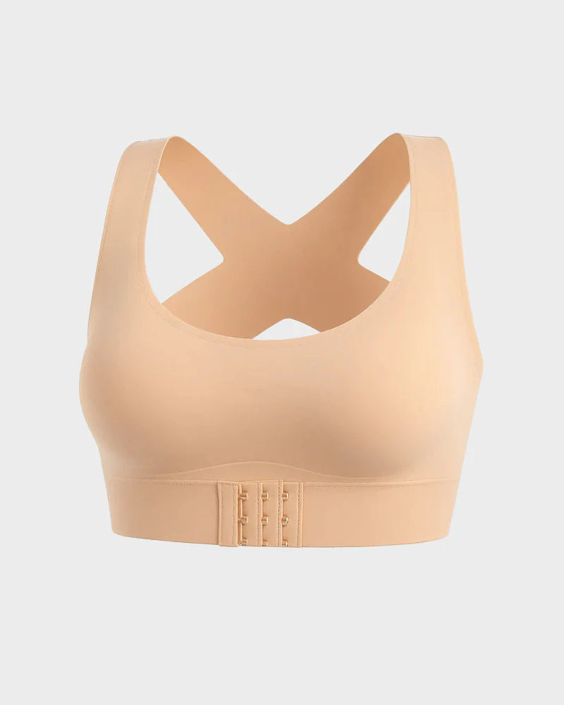 Front Closure Cross-Back Wireless Bra B3688