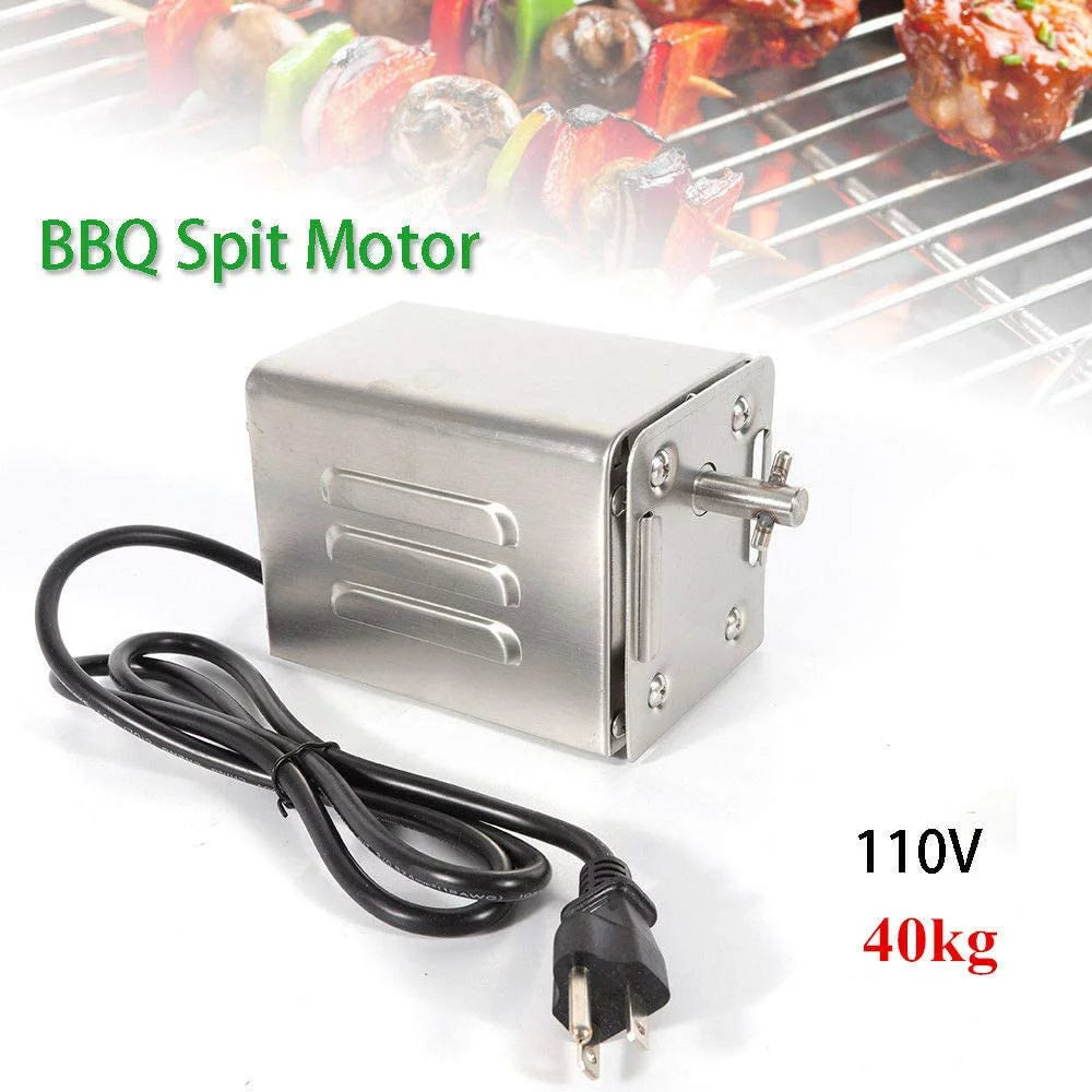 Electric BBQ Spit Stainless Steel Rotisserie Motor U23136