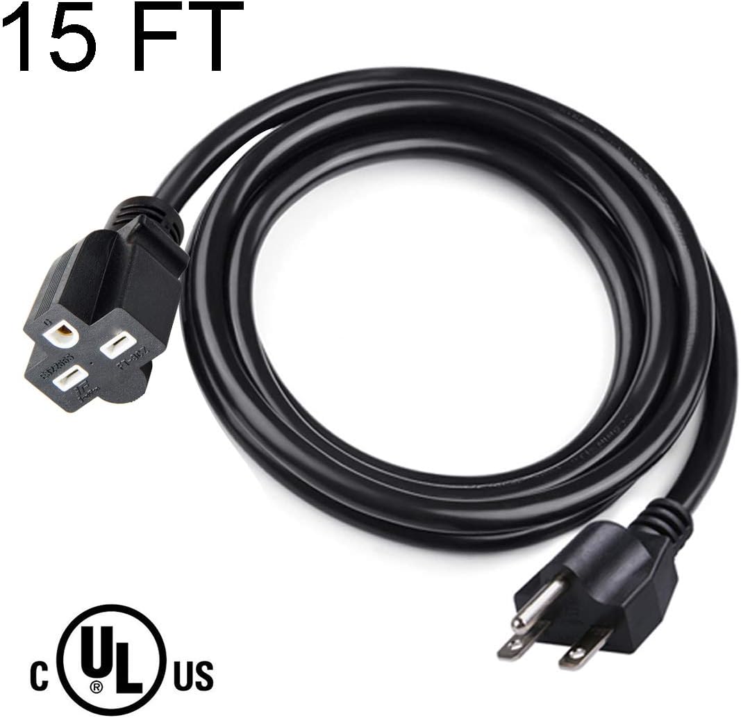 15FT 14 Gauge SJTW Power Extension Cord O891935
