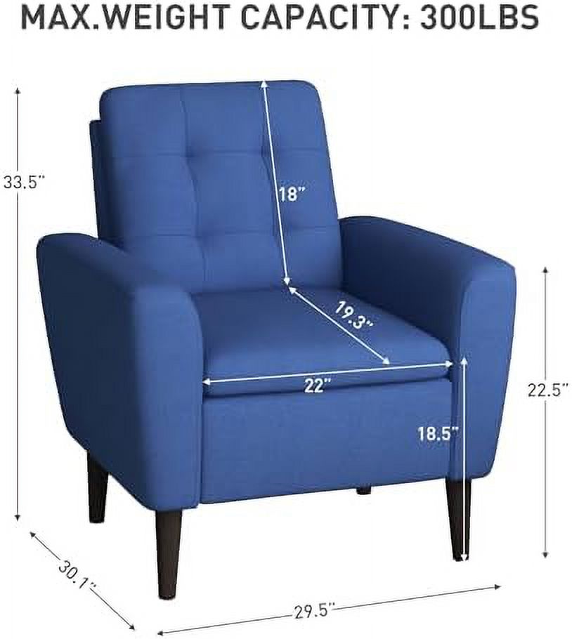 Yellow Upholstered Fabric Accent Chair S57507