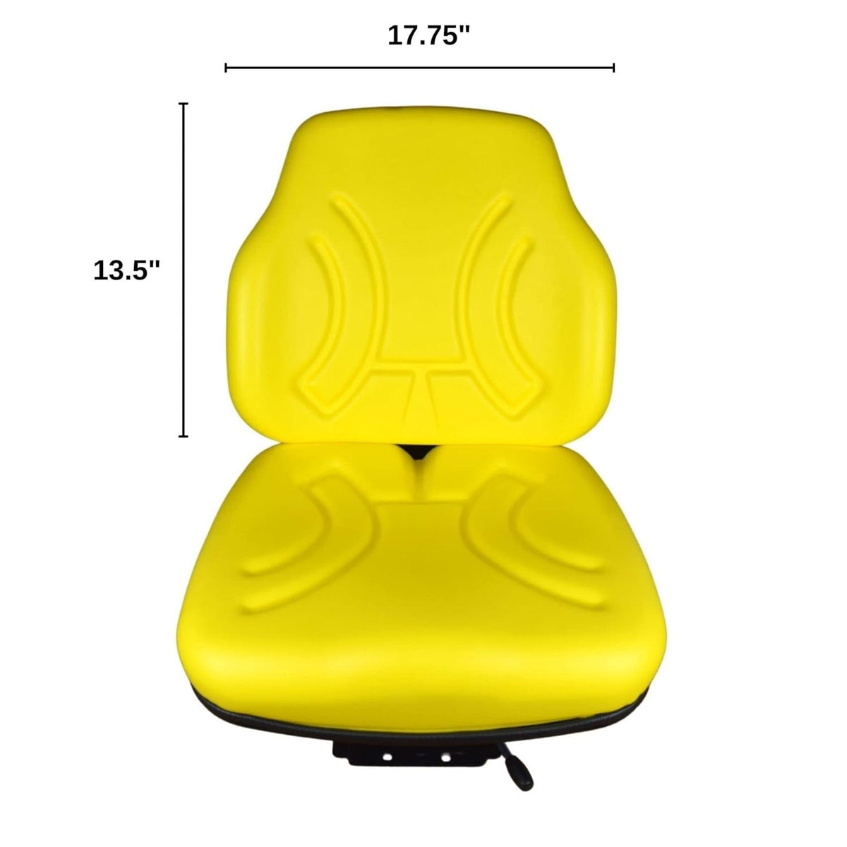 Yellow Suspension Seat for Open Cab Tractor W9428