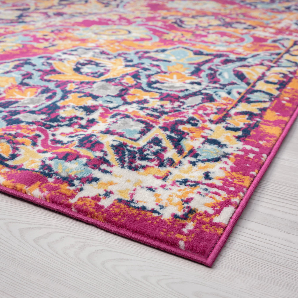 5x8 Medallion Area Rug N611136